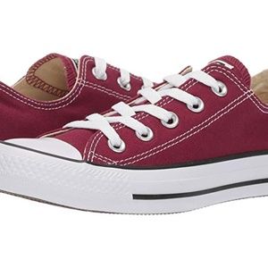 Maroon Low Top Converse